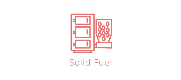 Solid Fuel is an effective and efficient way to heat your home icon